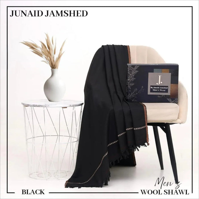 1 Pc Men's Pashmina Wool Plain Shawl